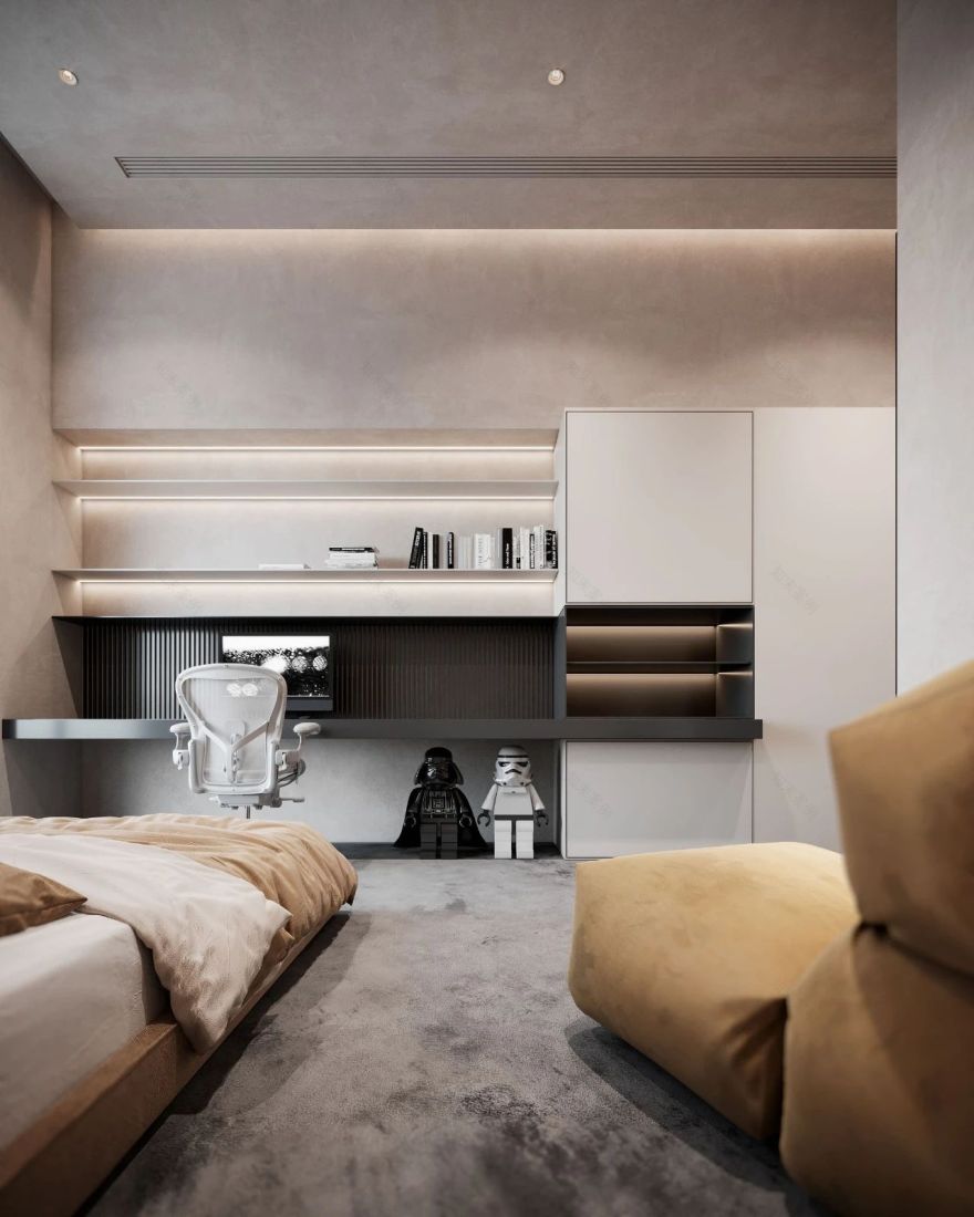 504㎡三层极简别墅设计丨LeQB Architects-92