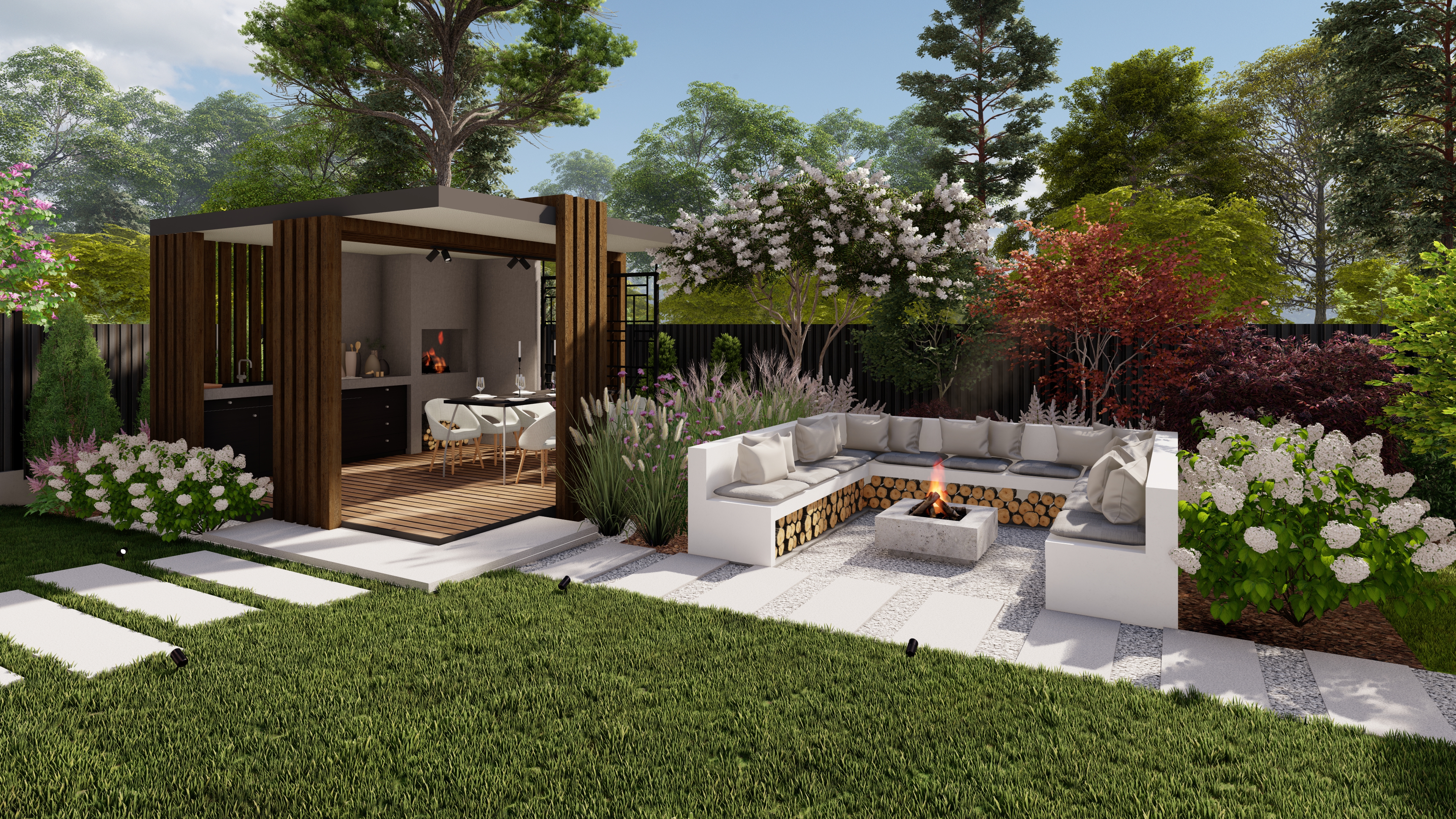 私人花园景观设计项目丨乌克兰顿涅茨克-4