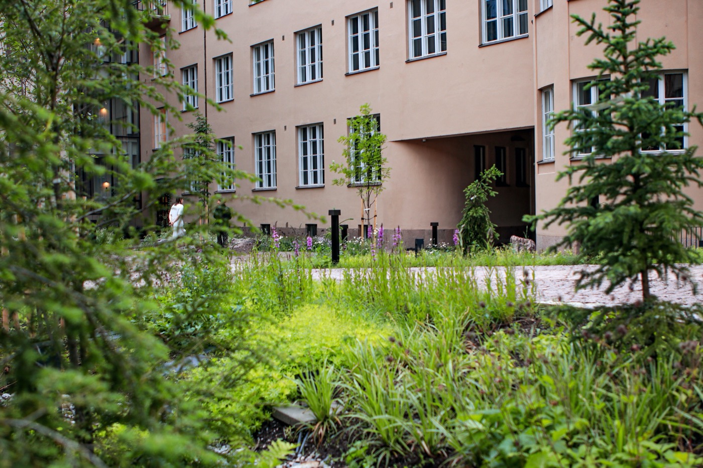 Scandic Grand Central Helsinki Courtyard | 绿色秘境酒店庭院设计-22