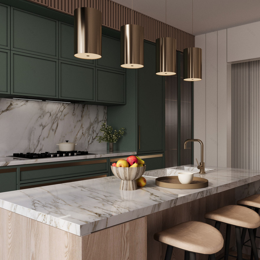 Kitchen & Living Space — Interior Visualization-6