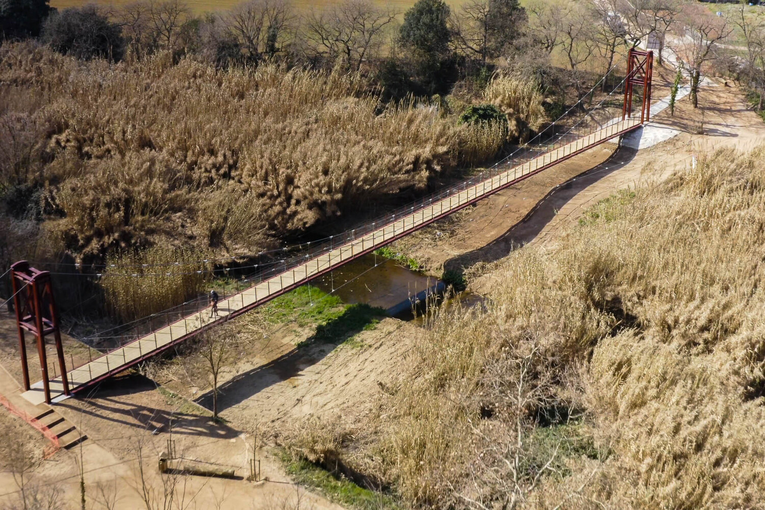 西班牙 Ripoll 河悬索桥-10