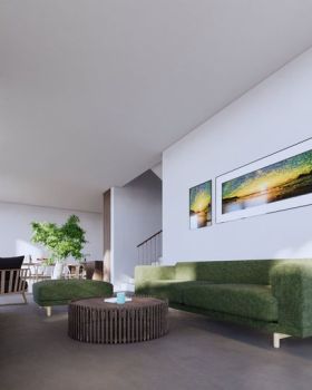 3943 Exterior House Scene Sketchup Model