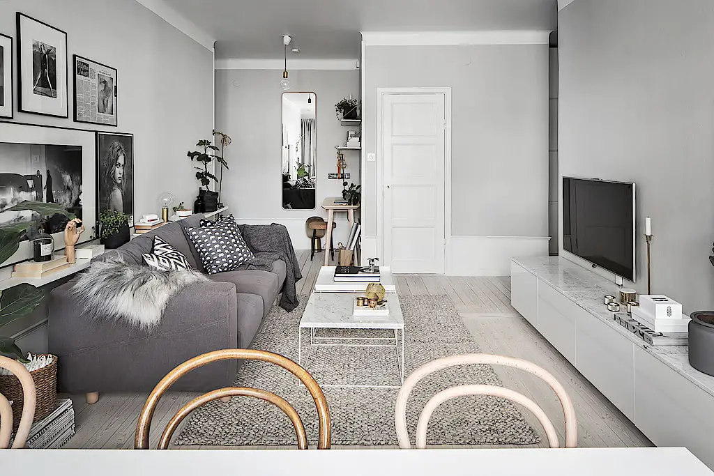 北欧小户型的灰色魅力-8