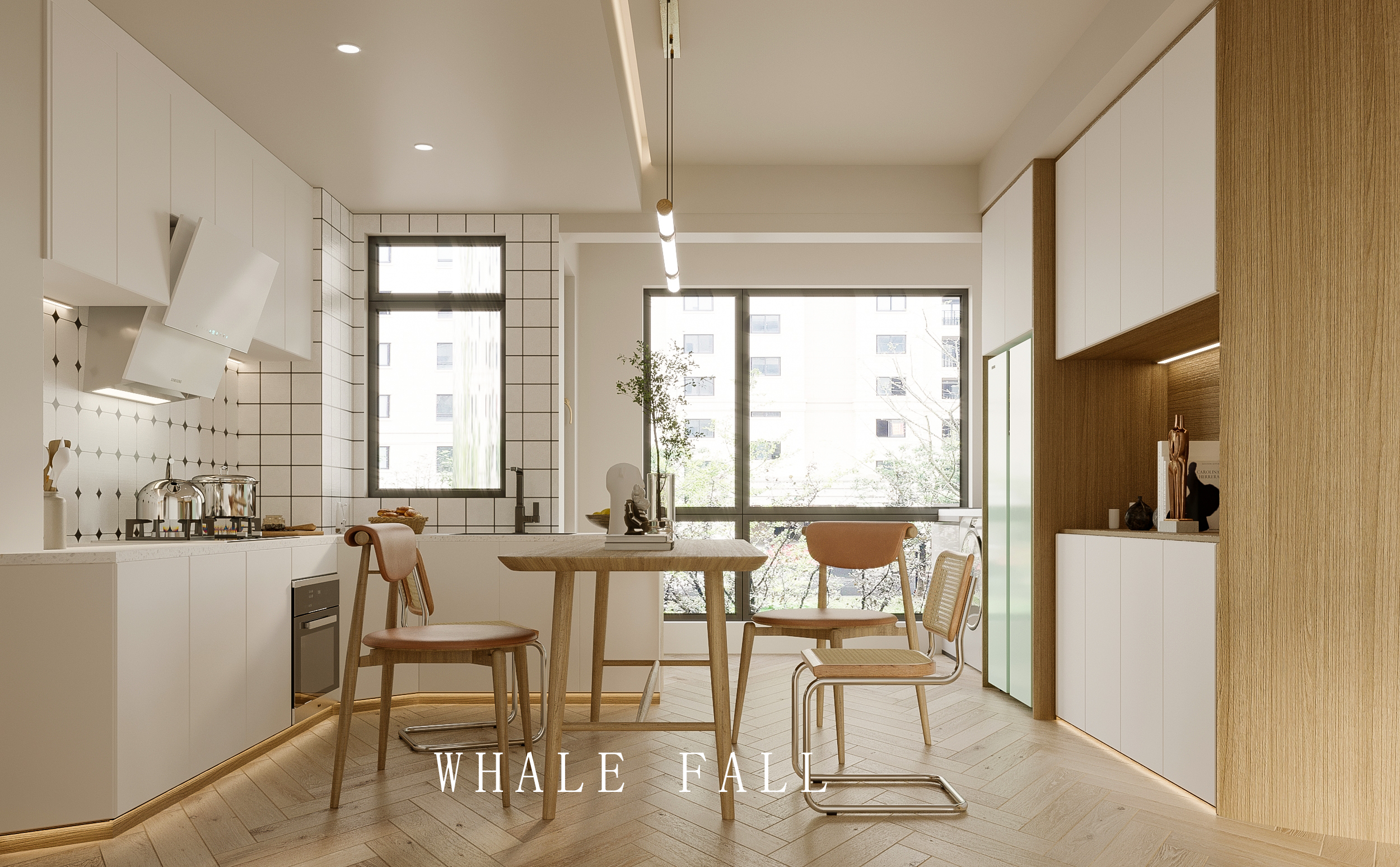 原木色系客餐厅-4