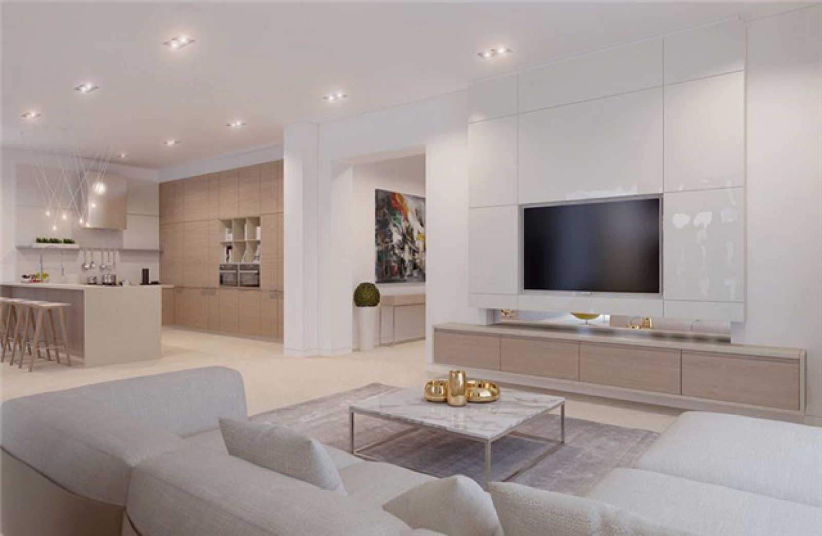 乌克兰现代大地色系风公寓-3