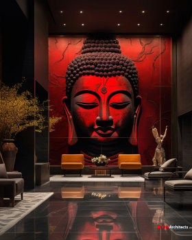 Lobby and Exhibitions with Buddhist Space