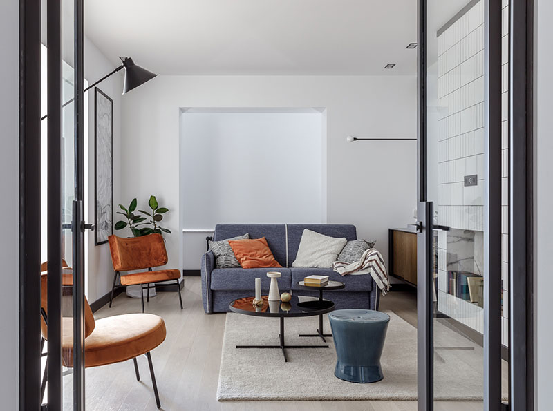 现代风格公寓设计 | 俄罗斯克拉斯诺达尔的时尚白砖艺术-6