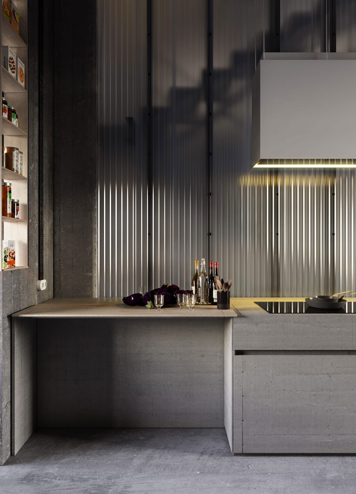 基辅工业风公寓设计，砖墙与现代元素完美融合-24