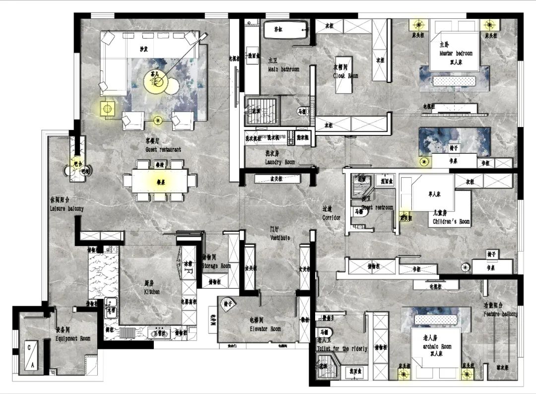 南湖九号院·现代简约大平层丨中国西安丨青马别墅设计-39