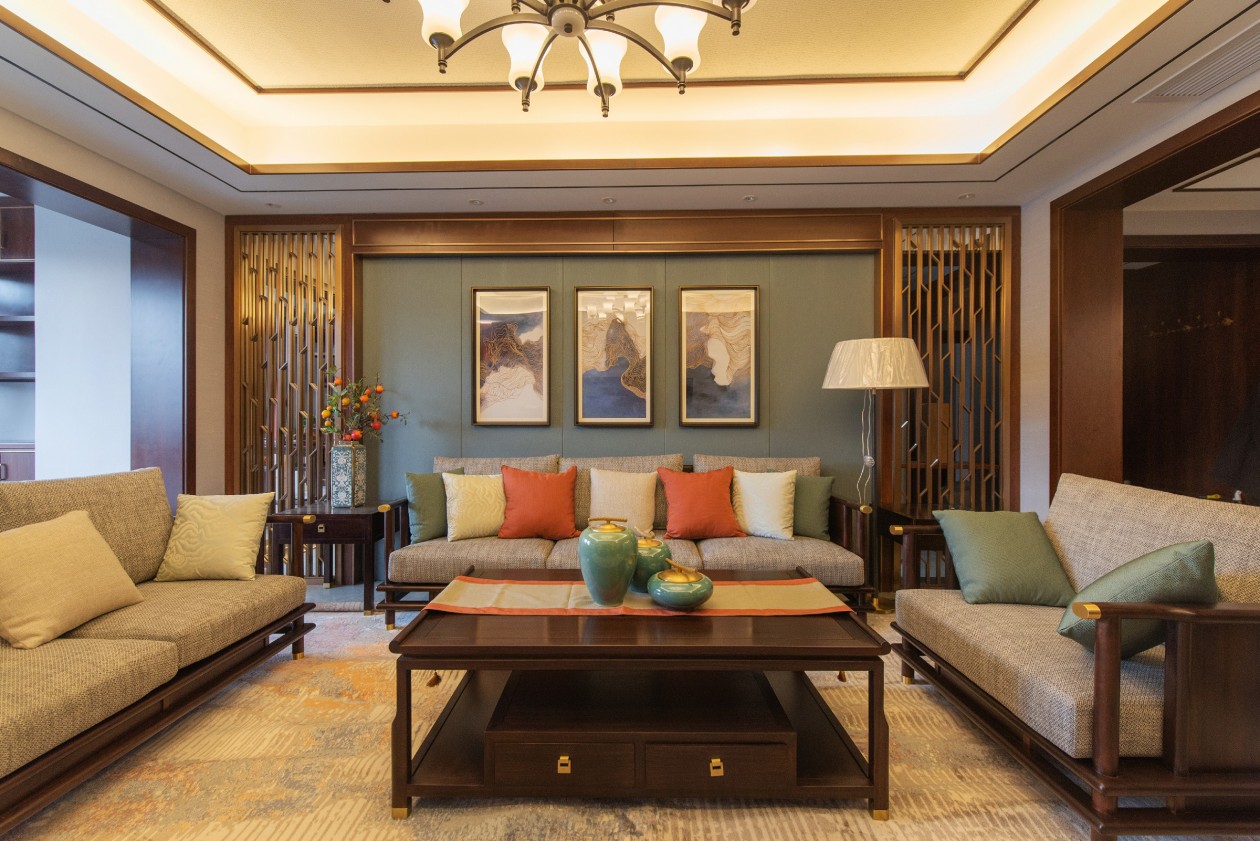 栾川新中式美式混搭家居设计-6