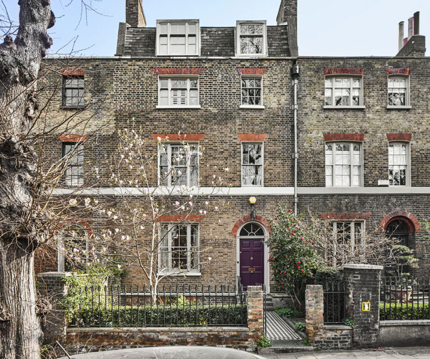 伦敦乔治亚式联排别墅的大胆色彩与装饰-2