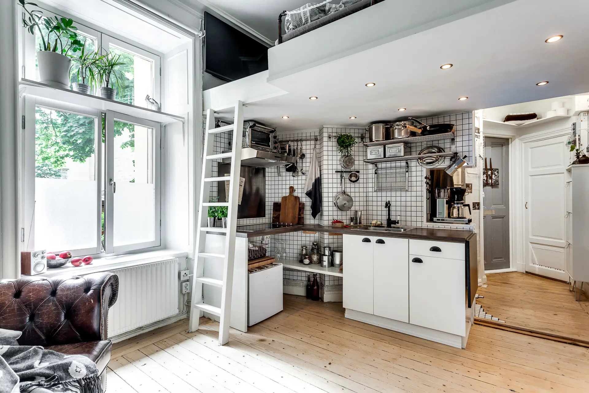 "瑞典 17m²小空间精致公寓设计"-5