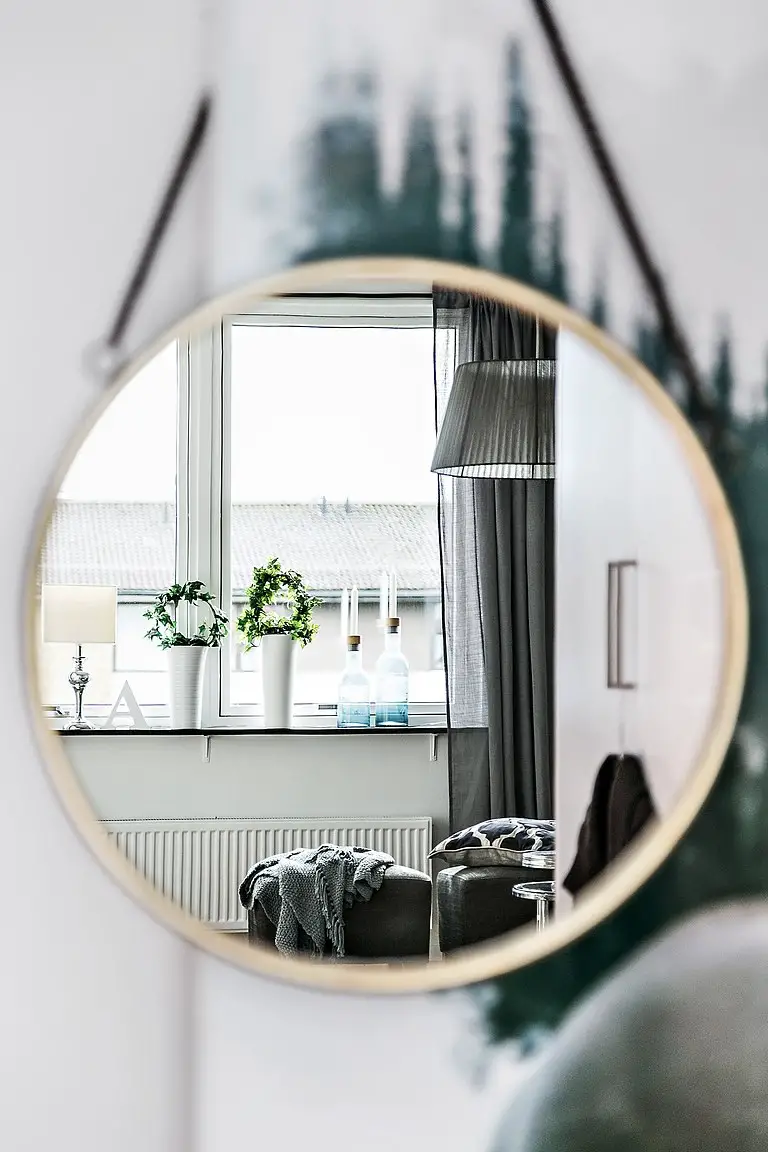 灰蓝调的宁静空间 | Scandinave 风格一居室设计-2