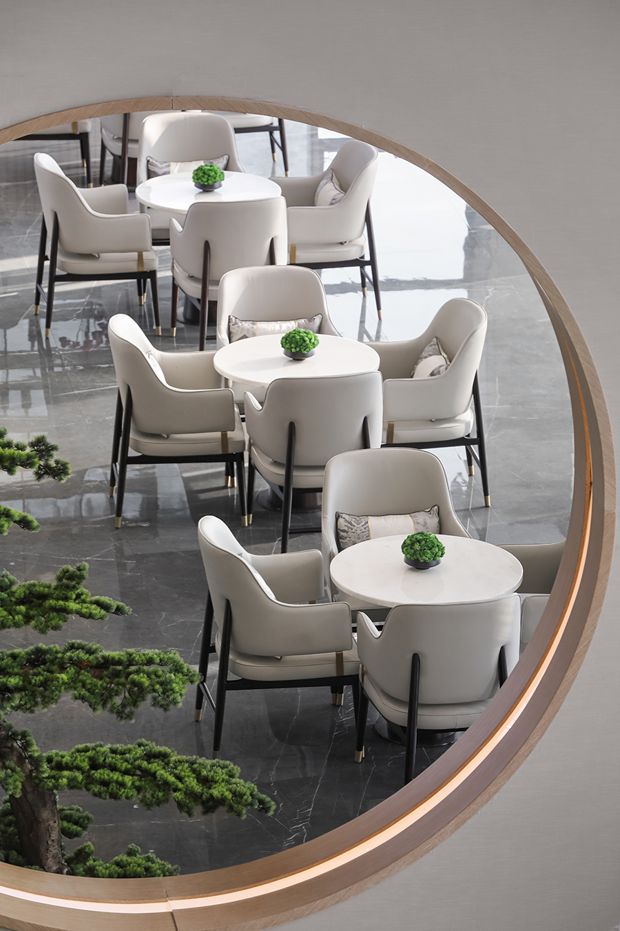 新中式美学,欧谷山语泉售楼处与样板房设计-136