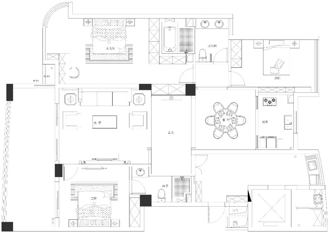 阳光水岸·中式风雅,160㎡宜居空间-19