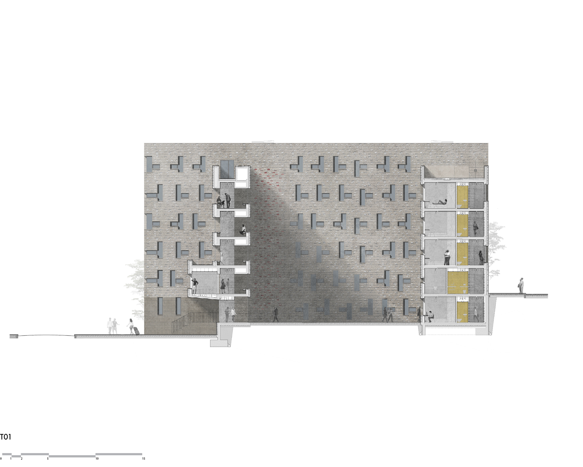 Ventura Terra University Residence - University of Lisbon 大学宿舍丨CVDB arquitectos-48