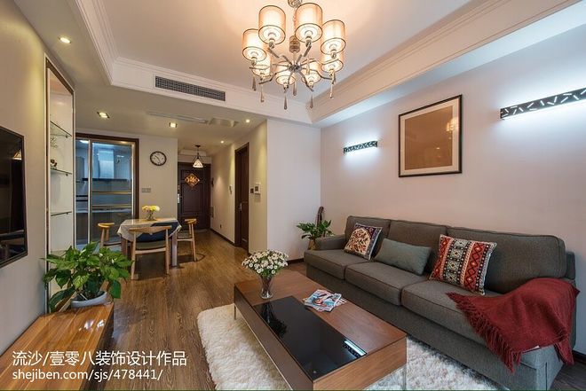 绿地华尔道 纯粹年代8万元三居100平米装修案例-14