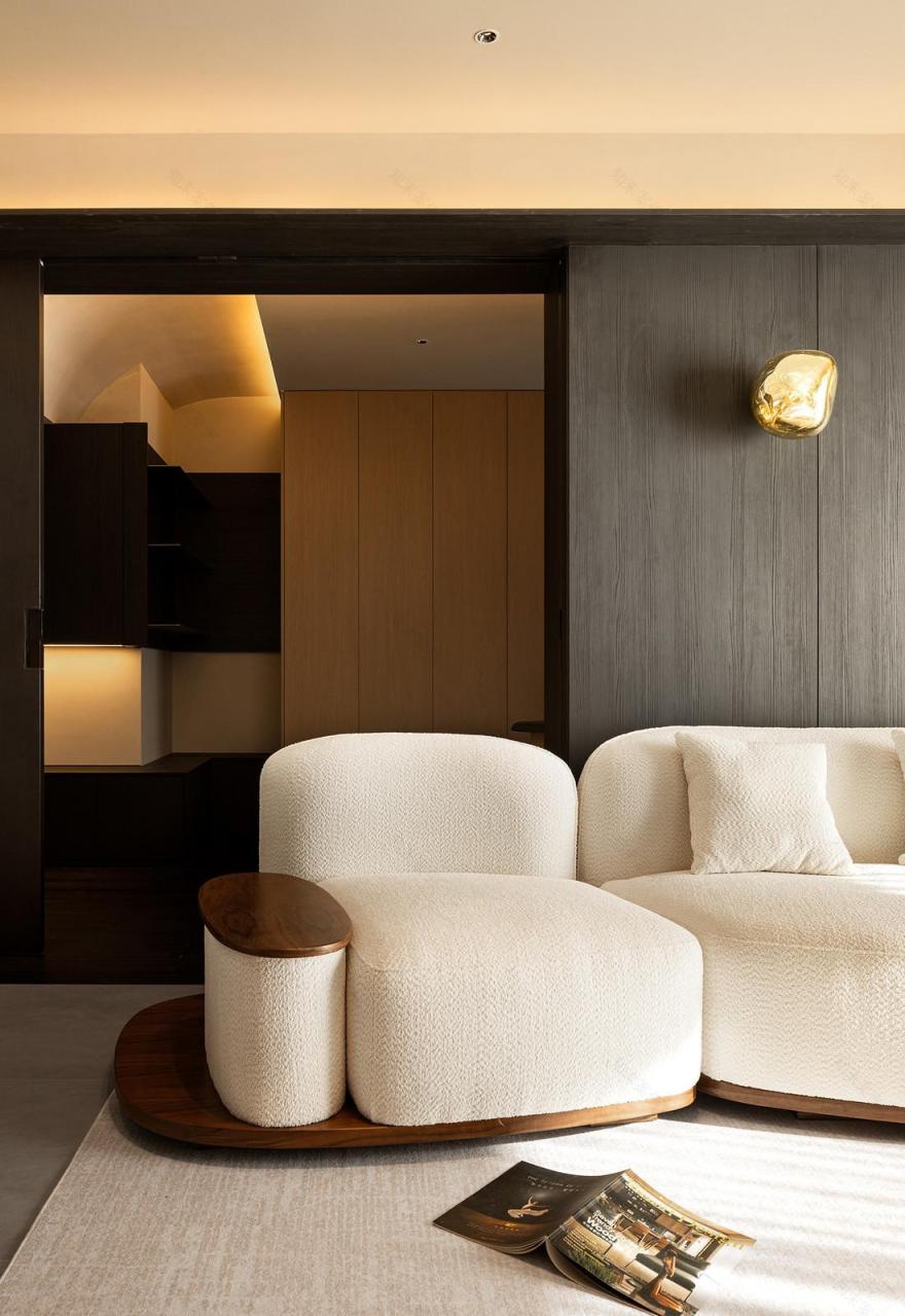 灯光,建筑的血液丨四室改两室丨极简-20