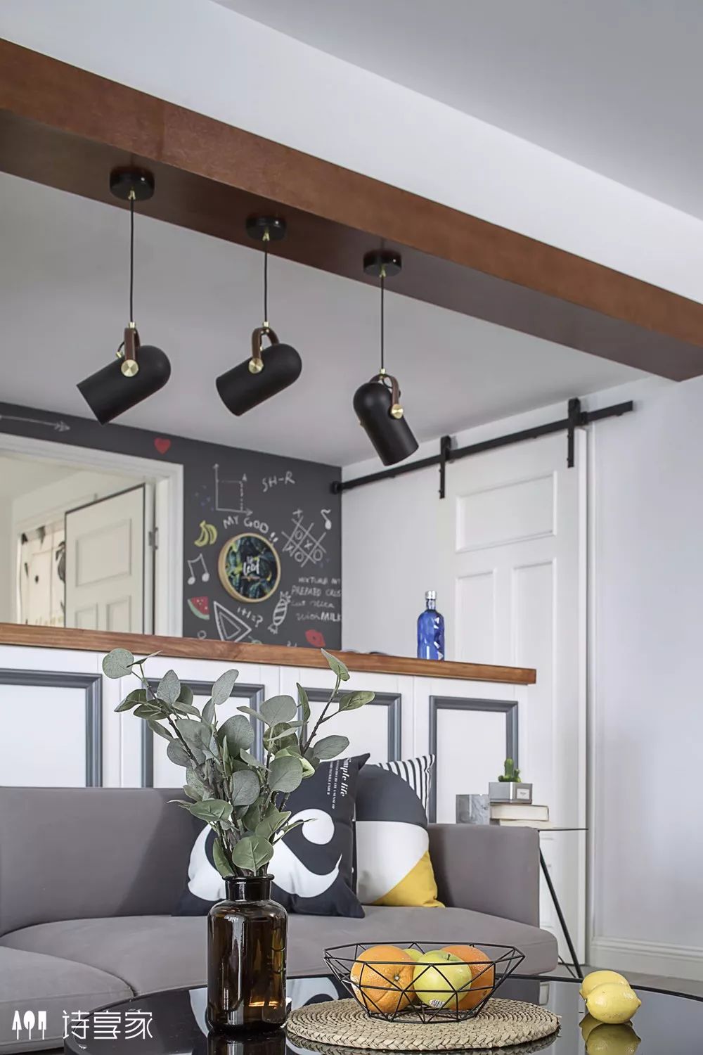 诗享家打造 133㎡北欧风美式线条清新家-51