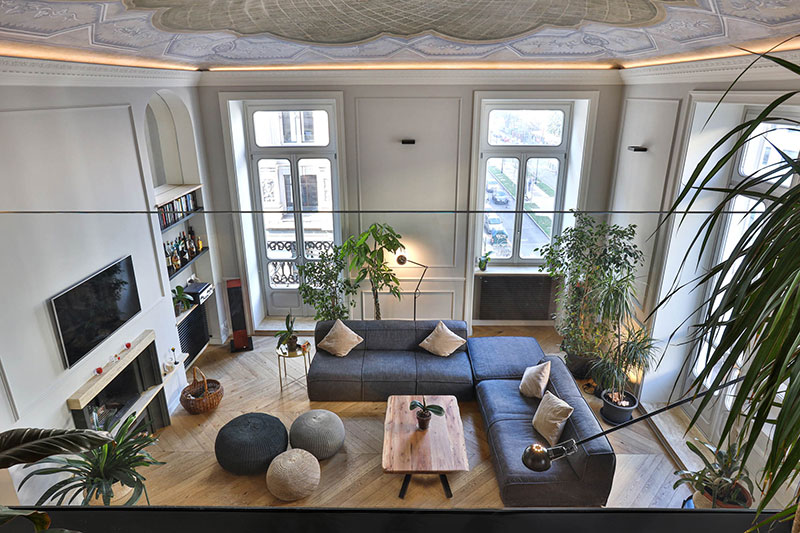 融合古典与现代的意大利公寓设计-9