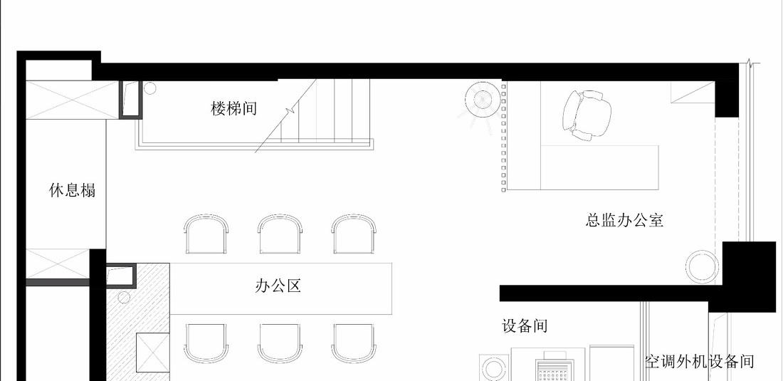 新古典混搭风复式办公室设计-2