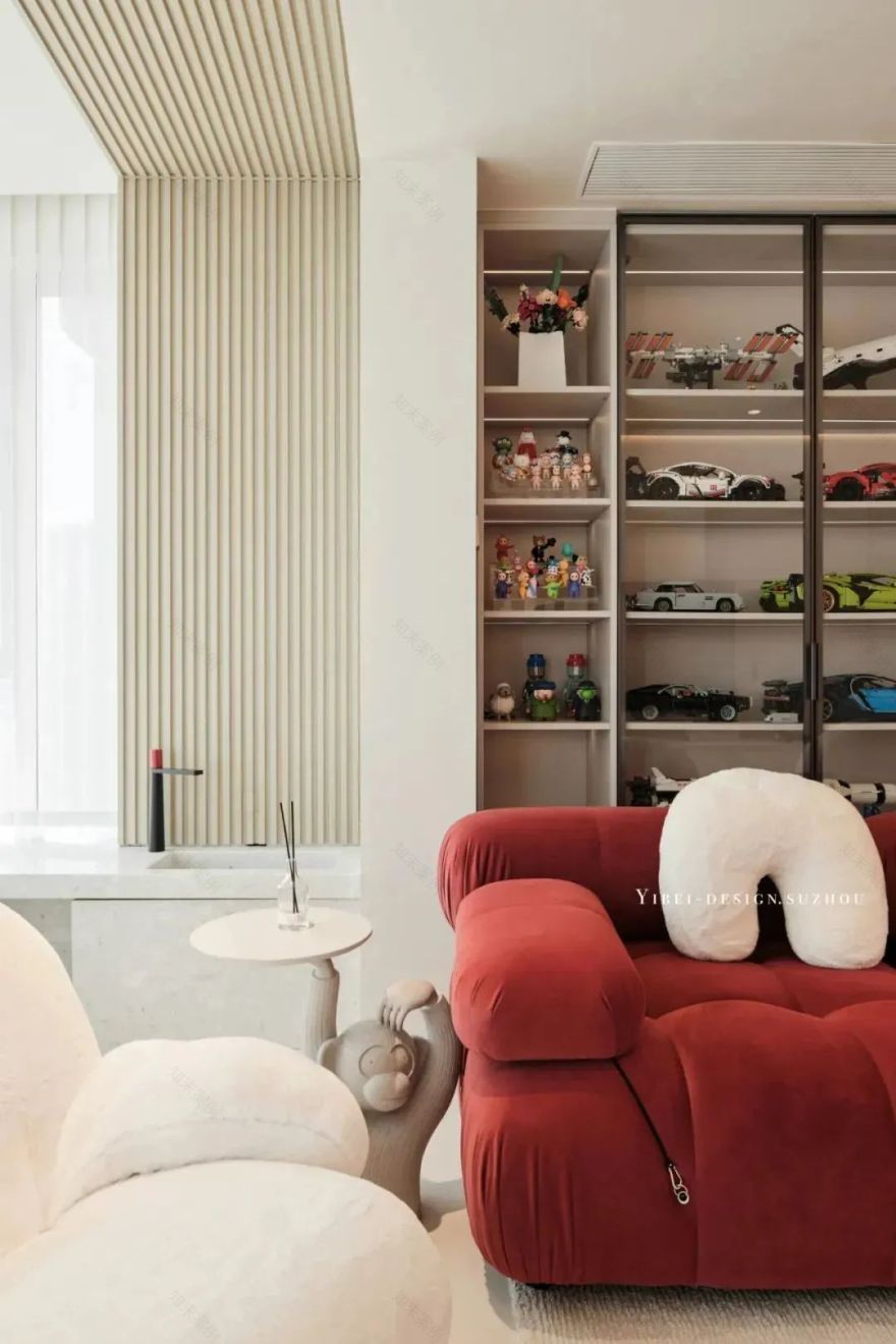 奶油风新居 · 消弭边界的现代家居设计丨中国苏州丨一贝设计-12