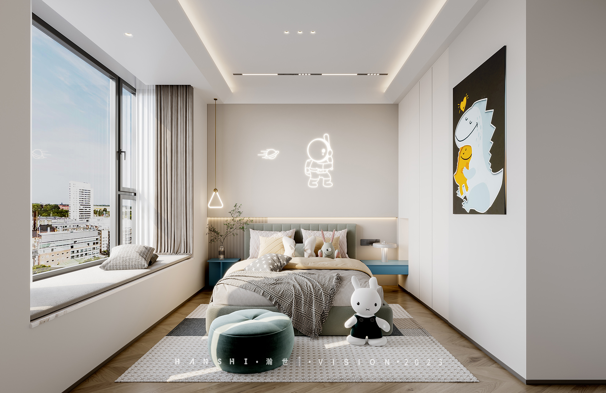 现代家装别墅一瀚世表现-12