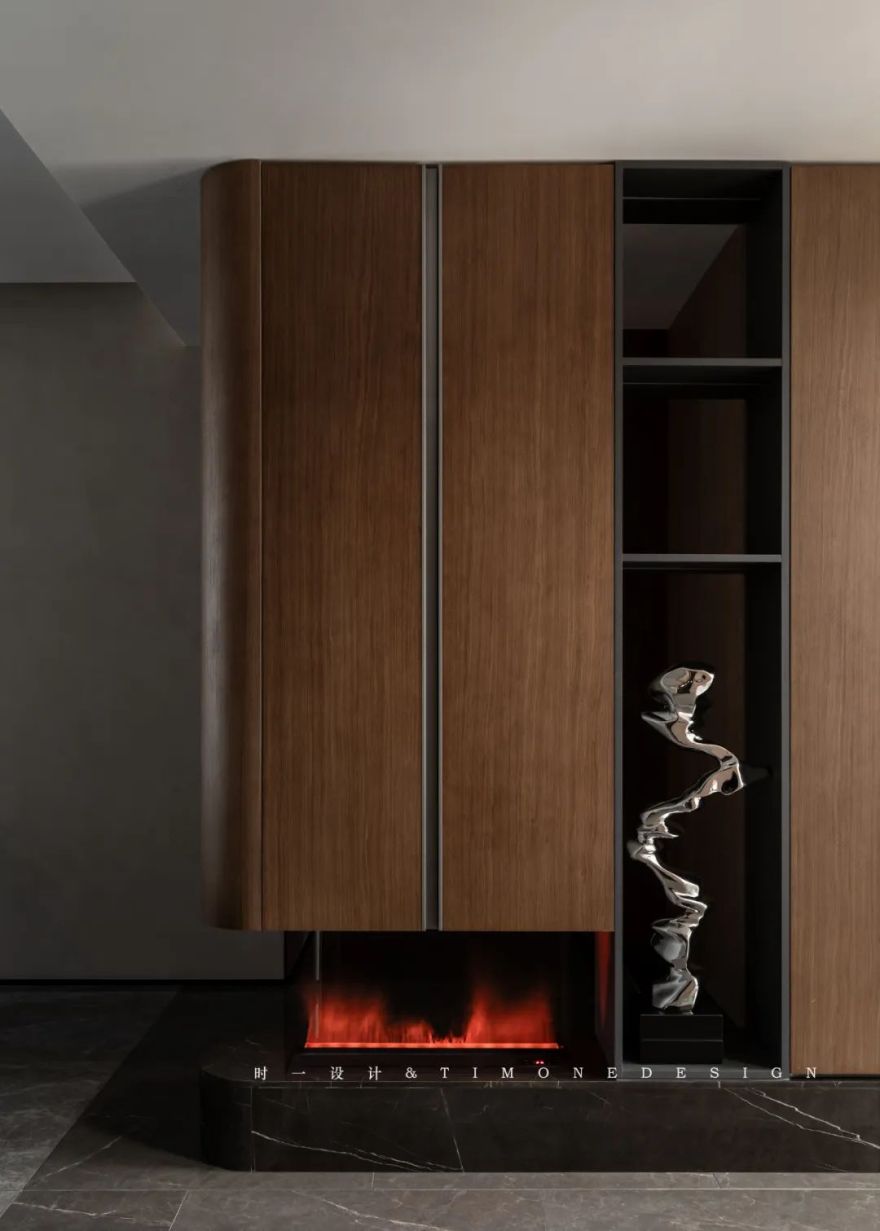 意式轻奢住宅丨中国武汉丨时一设计-5