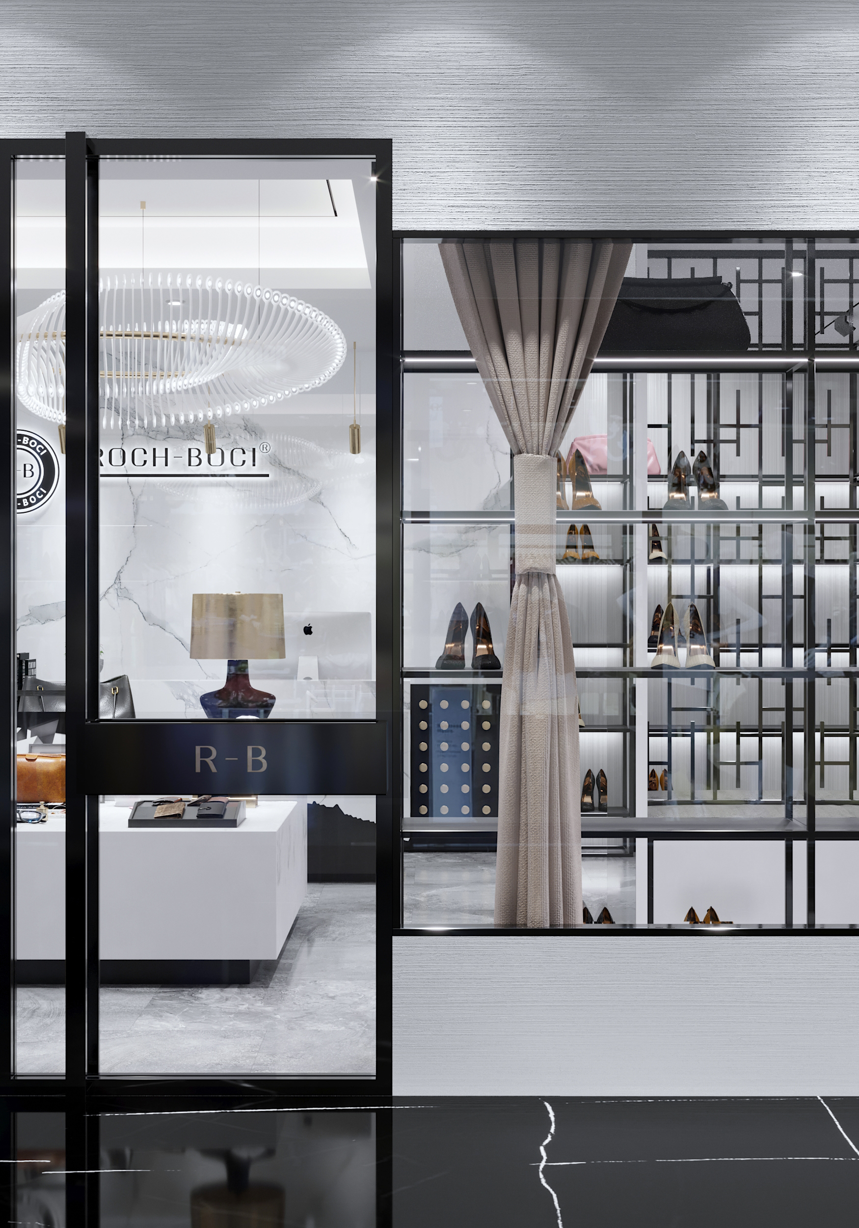 R-B 专卖店 现代简约风格打造舒适购物空间-2