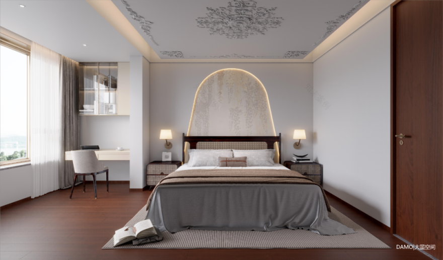 大墨空间 · 中海天玺 345m² 复式【新·中式】全案项目丨中国赣州丨赣州.大墨空间全案中心-41