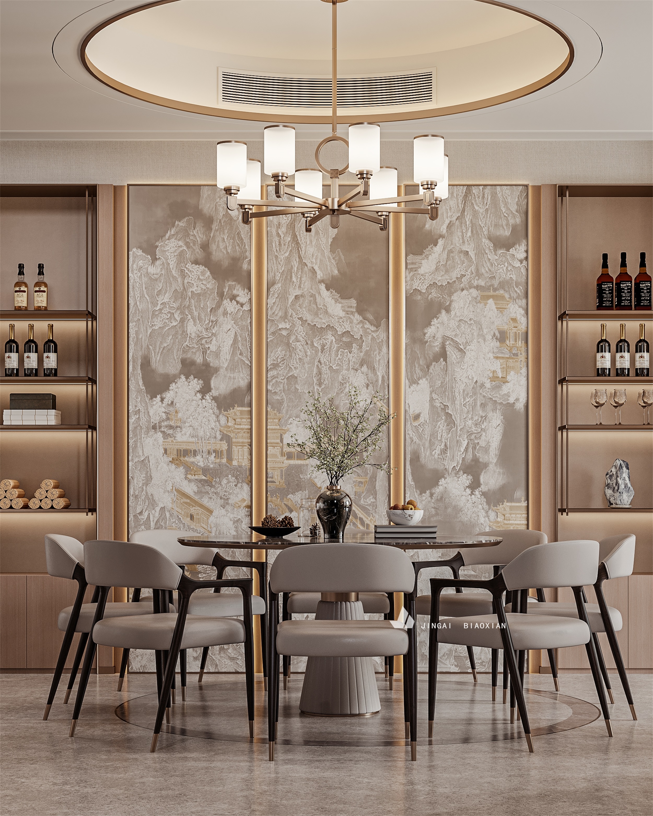 现代简约客餐厅设计案例-27