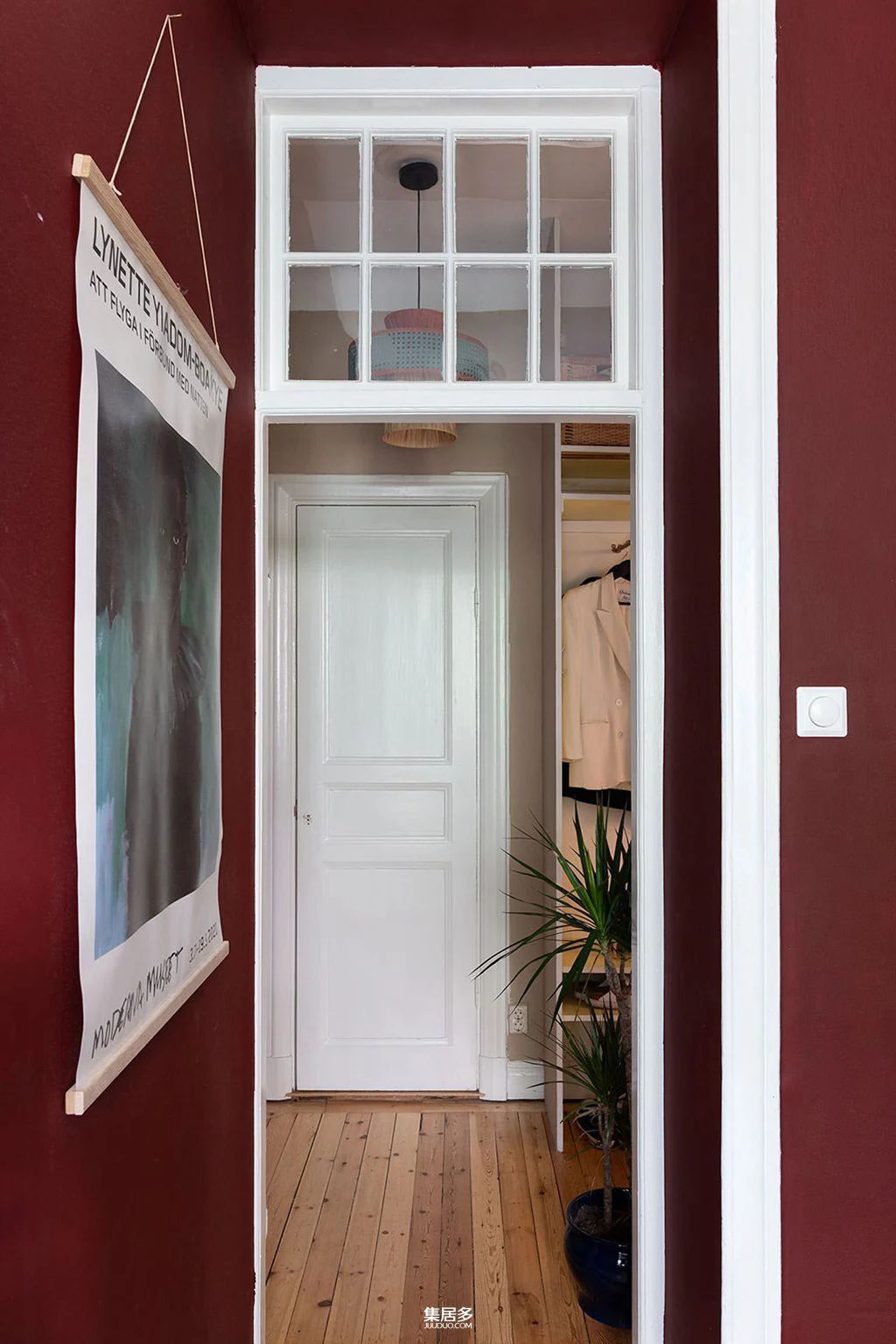 绿色调斯堪的纳维亚时尚公寓：舒适与复古的完美结合（45平方米）-27