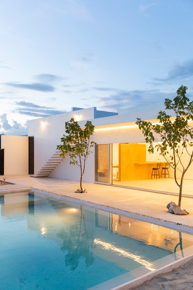 墨西哥 House O + I | 开放空间与光影游戏的住宅设计-22