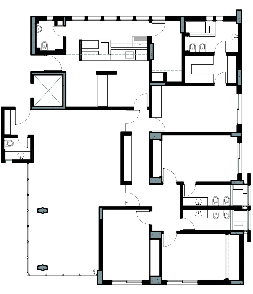 明亮现代大平层设计-38