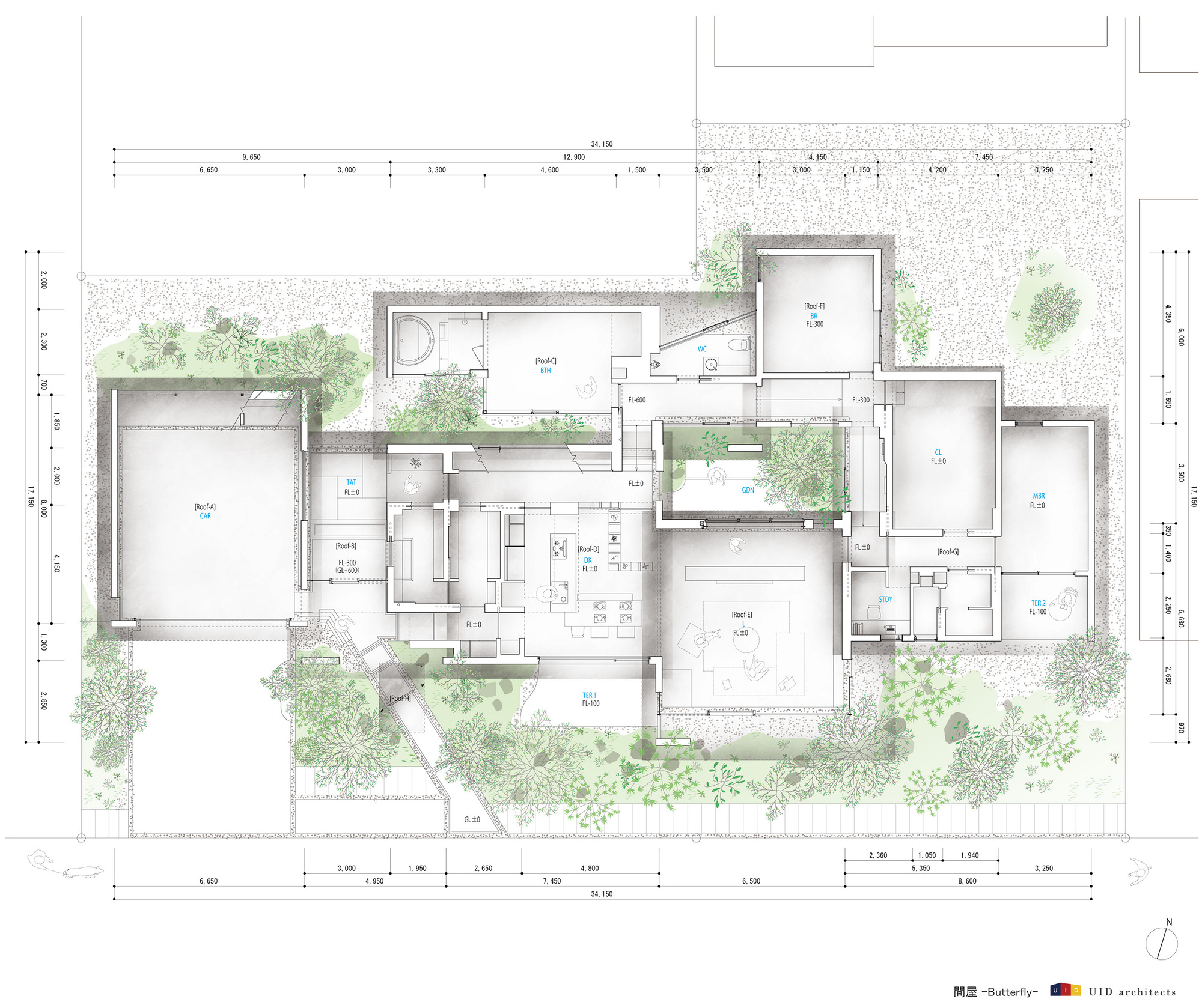 蝴蝶住宅丨日本丨UID Architects-39