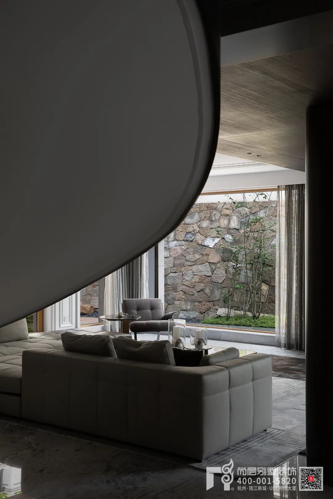 杭州香格里拉现代轻法大宅丨中国杭州丨杭州尚层装饰-23