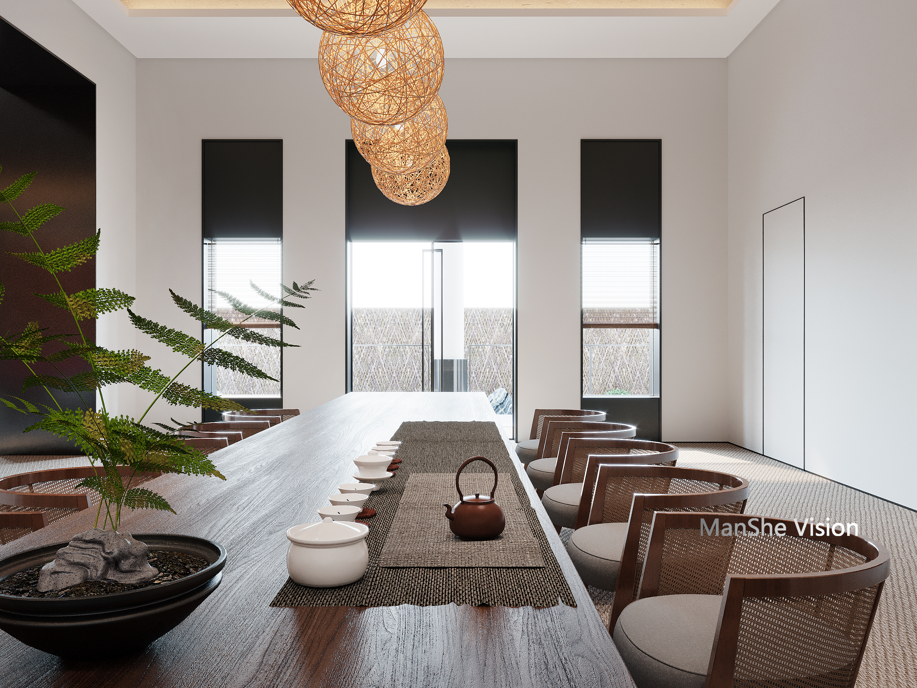 禅意曼蛇 · 东方语境与现代气息的艺术空间丨Team Vision Design-24