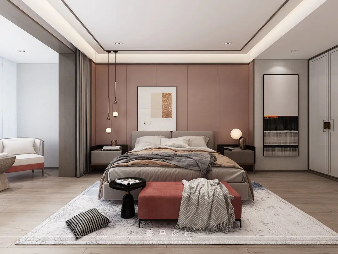 现代中式叠拼别墅设计丨青马别墅空间设计-93