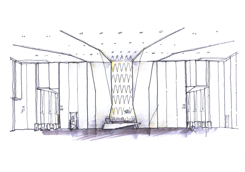 景枫中心大堂与电梯厅 | 春季西装的优雅呈现-37