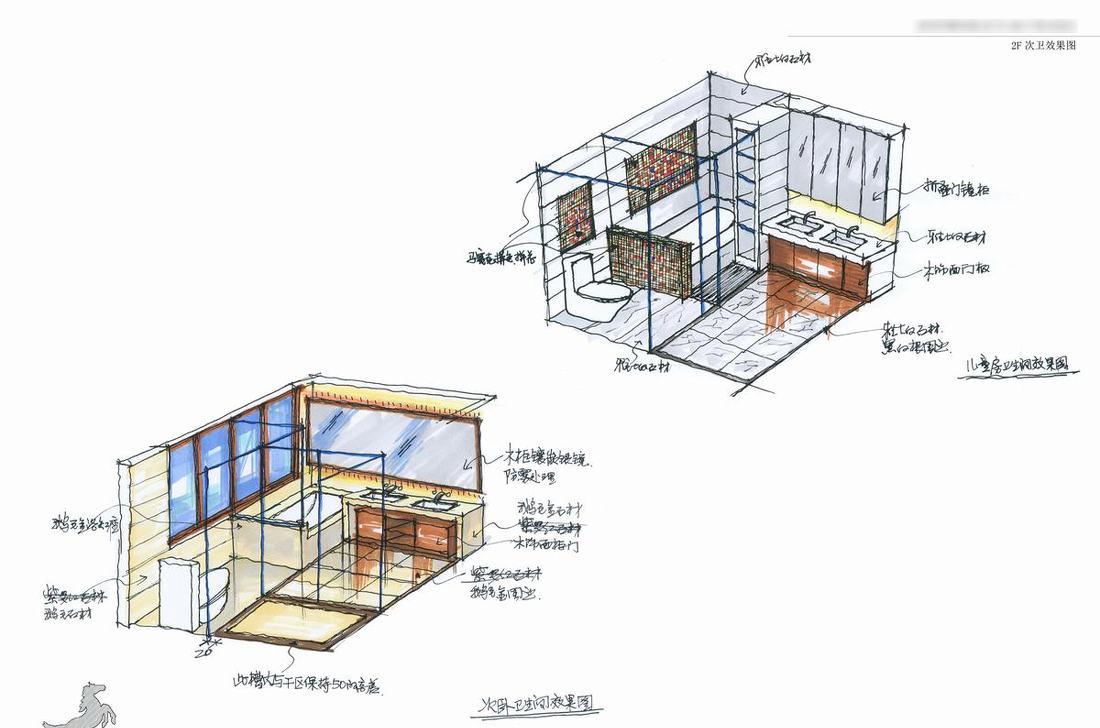 后现代别墅设计 | 挑空客厅、钢琴吧、开放式厨房-18