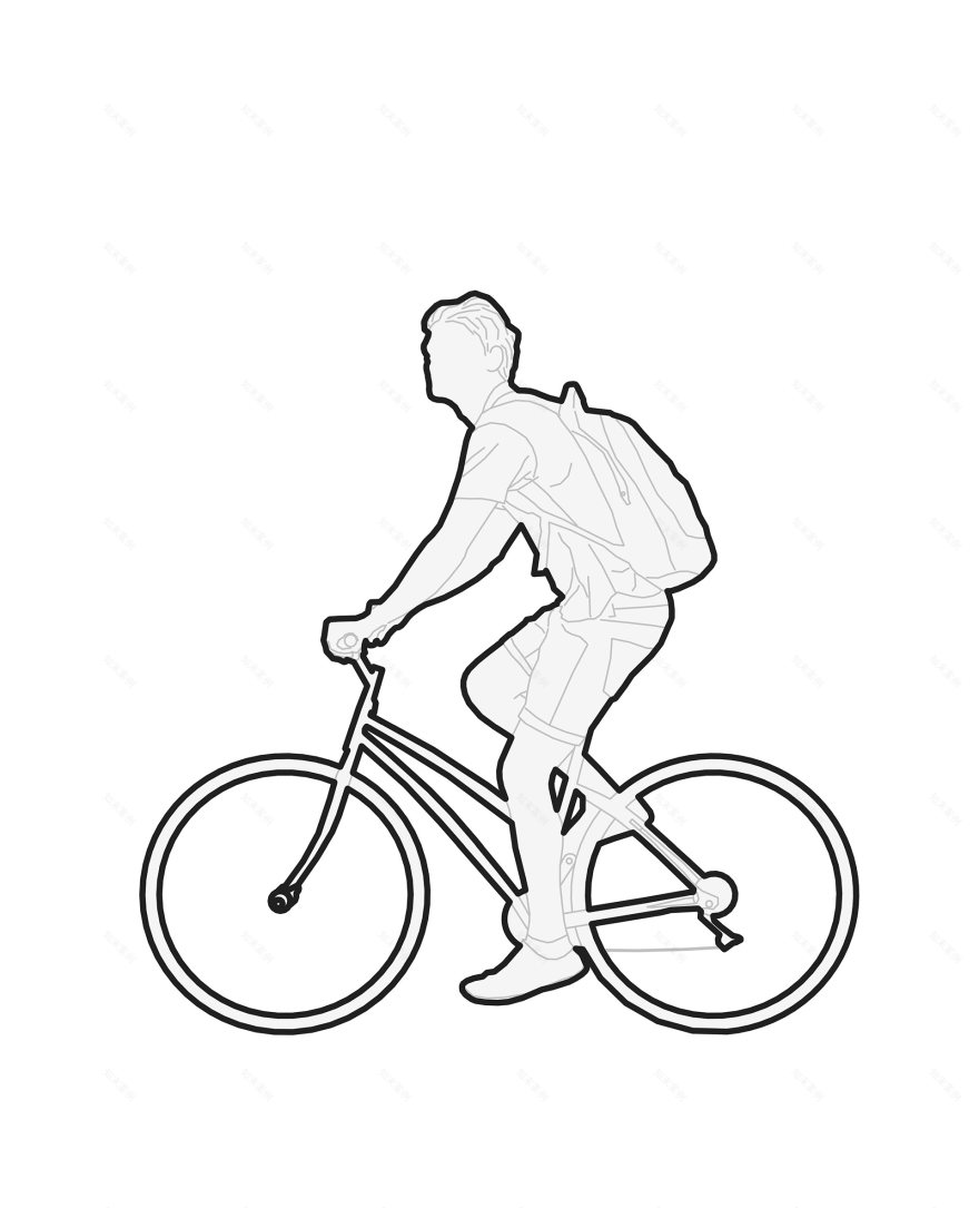 Revit人物轮廓族集-27