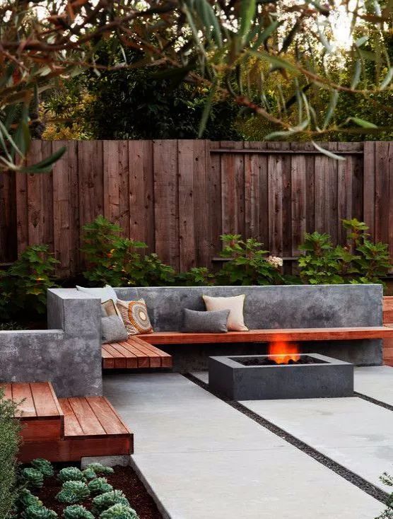 诗画般的庭院卡座设计-16