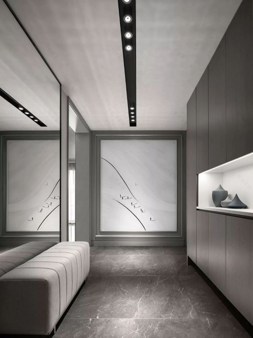 法式轻奢叠拼别墅,中性色的高级格调!-10