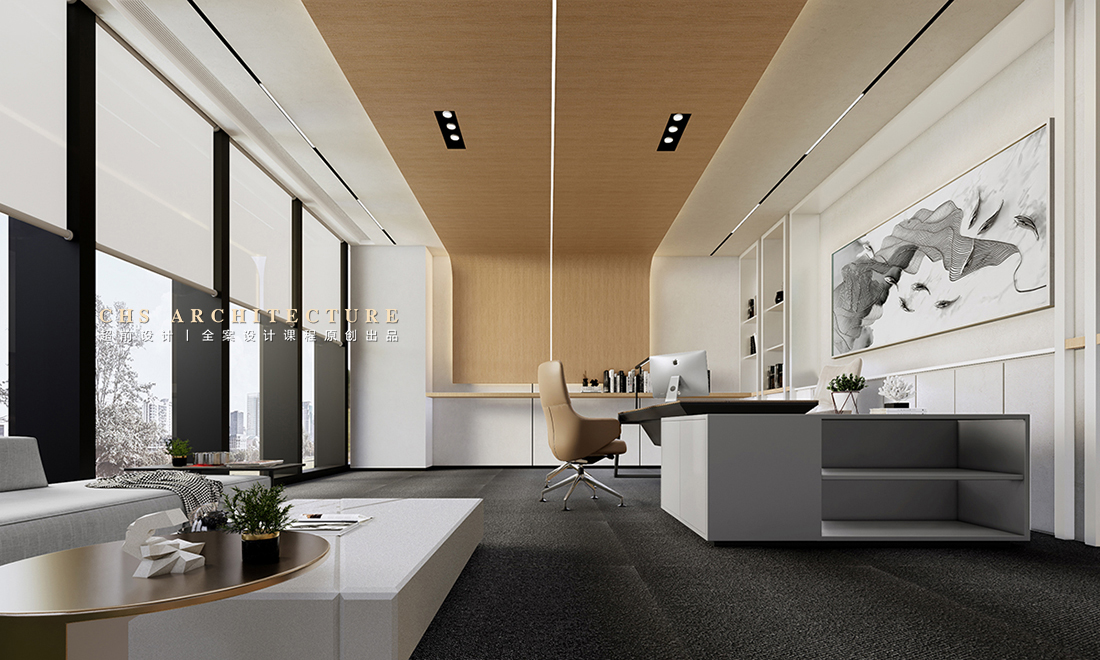 传统与现代的对白•办公室原创全案设计丨超前设计-42