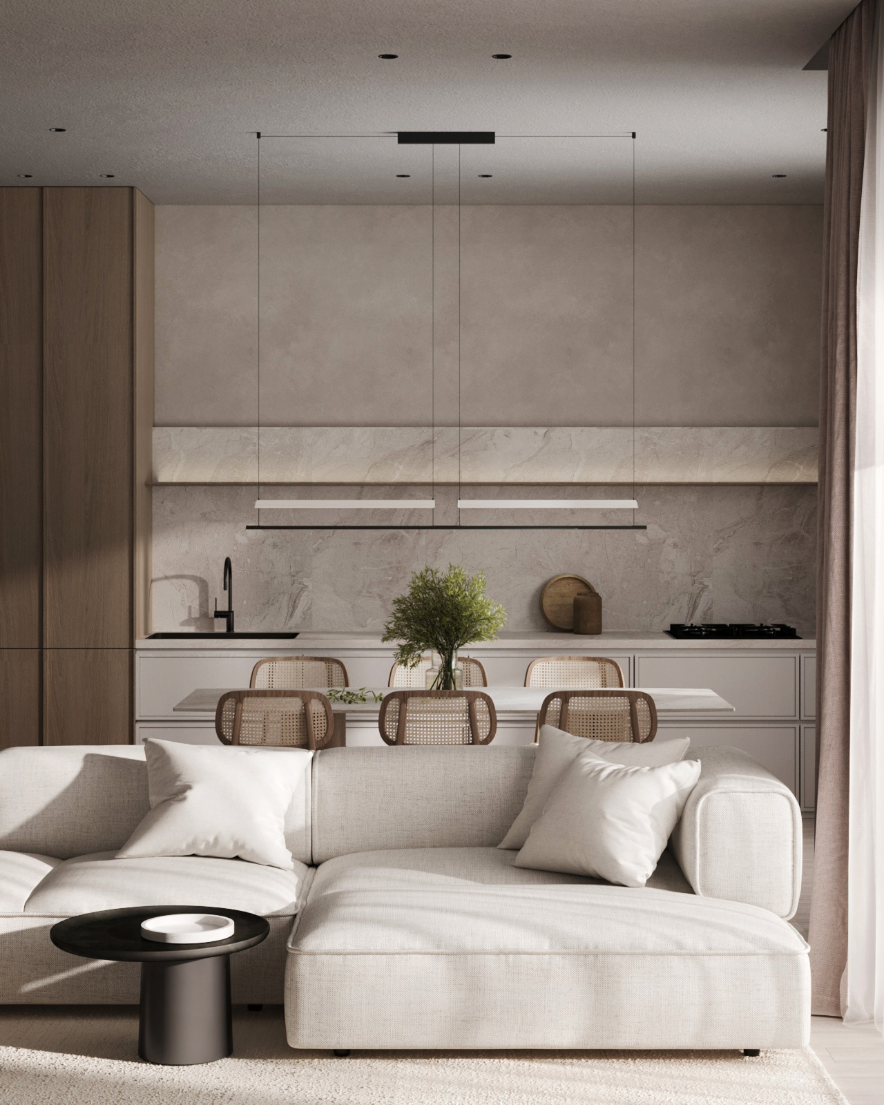 80㎡公寓设计 氛围感超足！-4