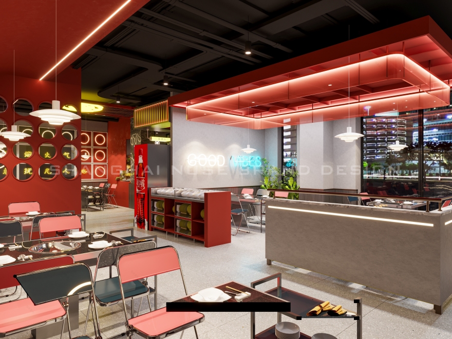 “老餐饮”变身潮酷国潮馆丨木村空间设计有限公司-9