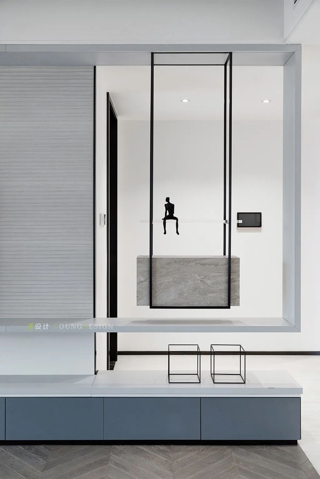 300㎡大平层极简艺术空间，设计师如何拆掉重来？-17