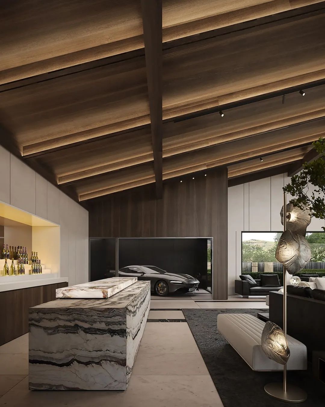 灰色奢华 · 1300㎡大宅设计丨IQOSA Architect-24