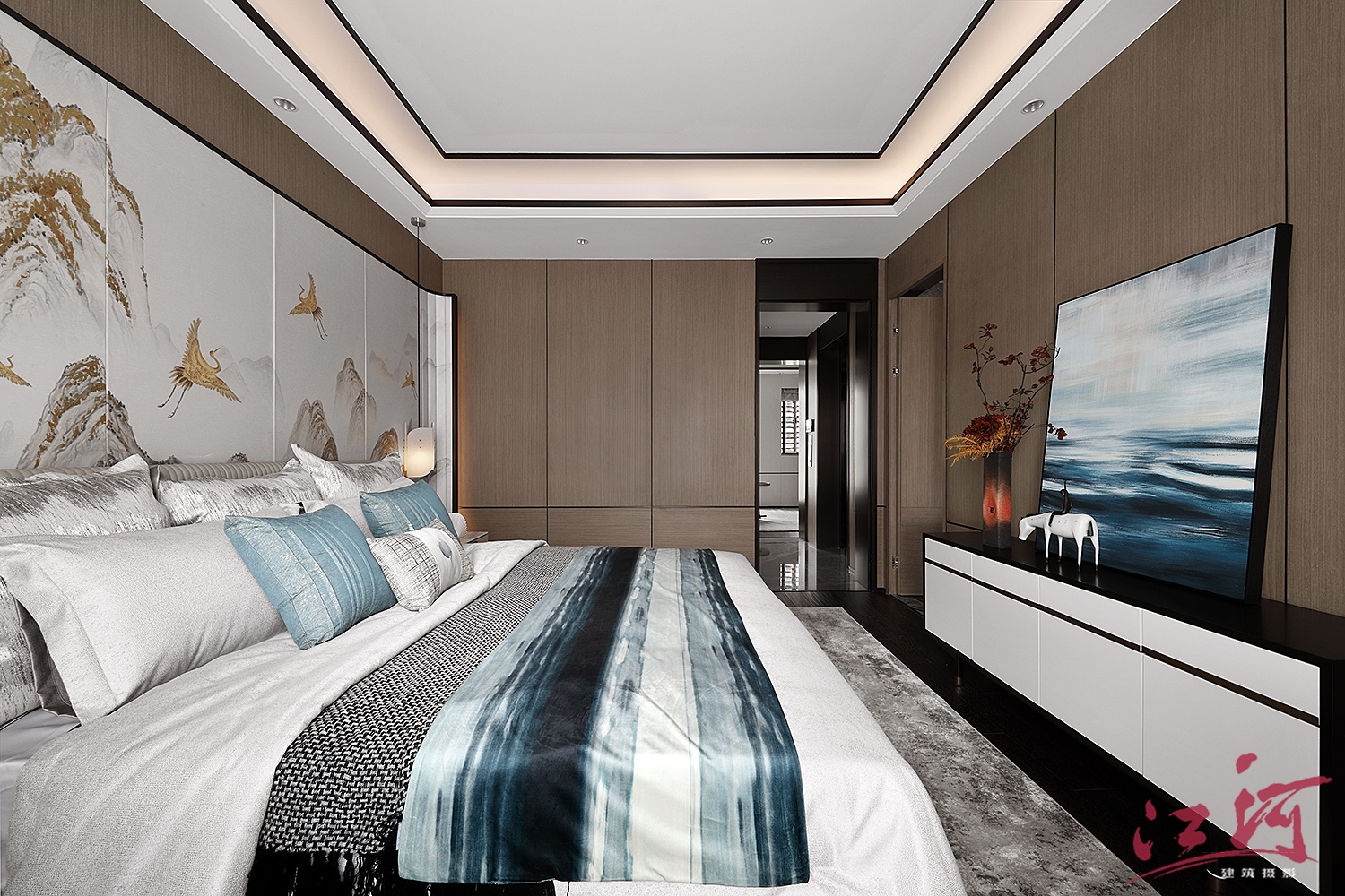 璟悦公馆新中式别墅 | 江河摄影-21