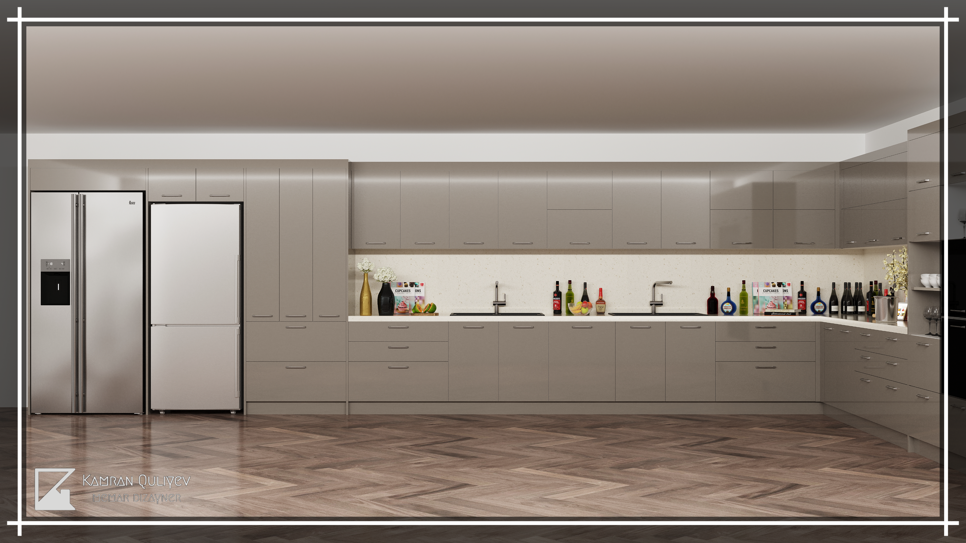 厨房 现代与新古典主义丨Azerbaijan丨Kamran Guliyev-19